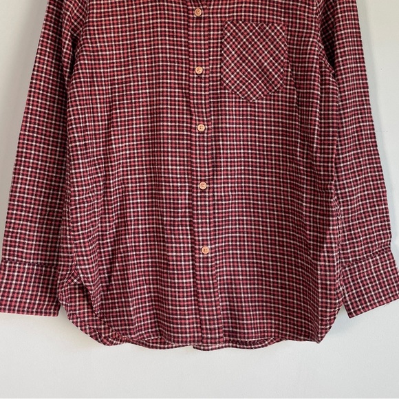 J Crew Womens Classic Fit Flannel Shirt Sz 2 Check Heritage Preppy Cabincore - Picture 3 of 11